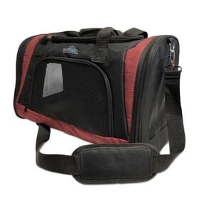 Travel pet carrier, red