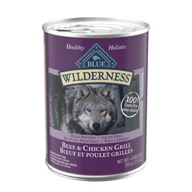 Grain free beef and chicken grill wet food for dog