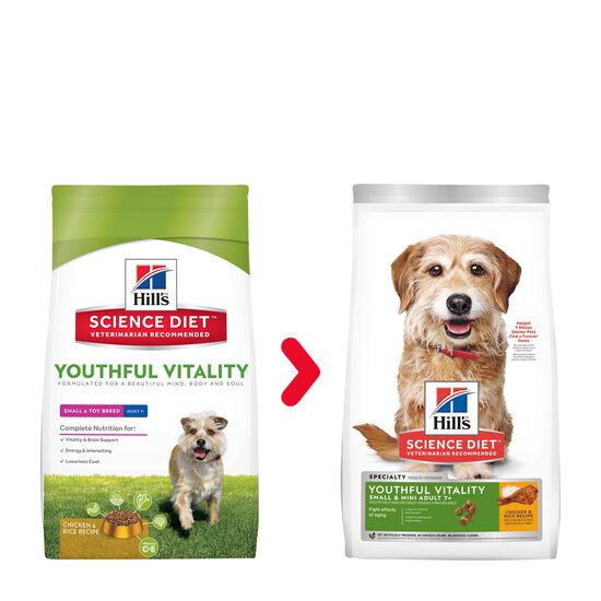 Adult 7+ Youthful Vitality Chicken Dry Dog Food Image NaN