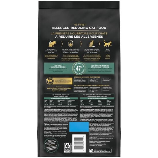 Nourriture s&egrave;che LiveClear formule peaux et estomac sensibles pour chats, 2,49 kg Image 2.0