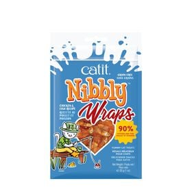 Nibbly Wraps Cat Treats, Chicken & Fish