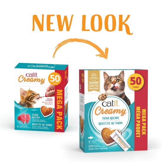 Creamy cat lickable treat, tuna, 50-pack Image NaN
