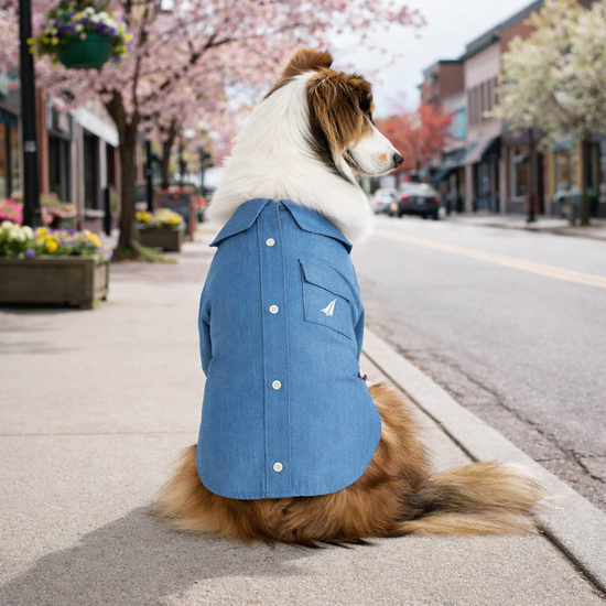 Stretch Denim Shirt for Dogs Image NaN