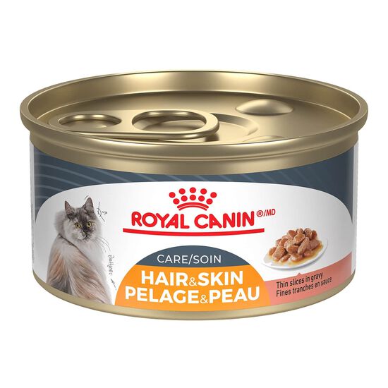 Hair & Skin Care Thin Slices In Gravy Canned Cat Food, 85 g Image 1.0