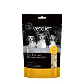 Gâterie de poitrine de poulet séchée à froid pour chien