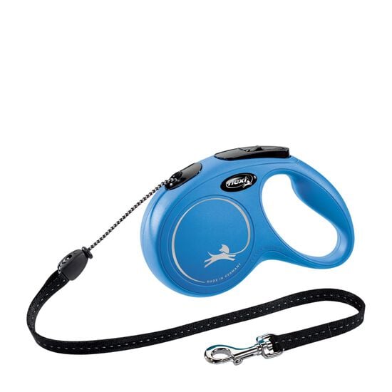 Laisse rétractable «Classic» bleue en corde, 5m Image NaN