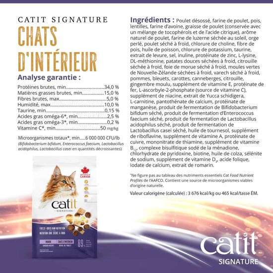 Signature Chicken Freeze-Dried Raw Nutrition for Indoor Cats, 1.8 kg Image NaN