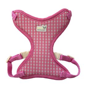 Adjustable harness for very small dogs, plaid