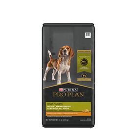 Weight management dry food for dogs, chicken and rice