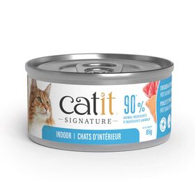 Signature Chicken & Seafood P&acirc;t&eacute; in Bone Broth for Indoor Adult Cats, 85 g