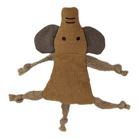 Jouet &eacute;l&eacute;phant brun pour chats