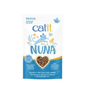 Gâteries Nuna avec protéines d'insectes et hareng pour chats
