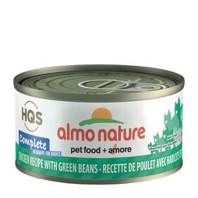 Chicken and green bean wet food for cats