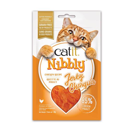 Nibbly Jerky Cat Treats, Chicken Image NaN