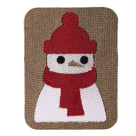Griffoir en carton bonhomme de neige pour chats