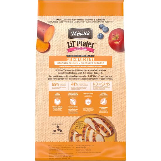 Lil' Plates Grain Free Real Chicken and Sweet Potato Dry Food for Small Breed Dogs Image NaN