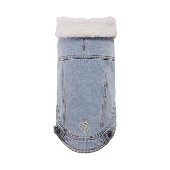 Veste denim Elasto-fit&reg; Nordique pour chiens, D&eacute;lav&eacute; clair Image NaN