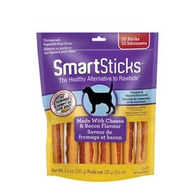 Bacon & cheese sticks for dogs