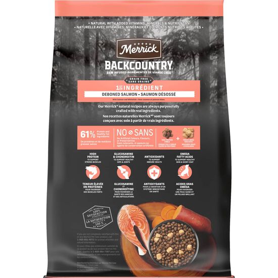 Nourriture lyophilis&eacute;e Backcountry recette Prise du Pacifique sans grains pour chiens Image NaN