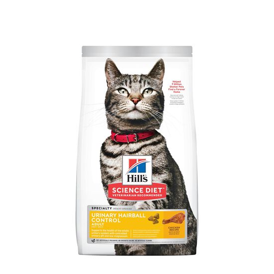 Adult Urinary & Hairball Control Chicken Dry Cat Food, 1.59 kg Image NaN