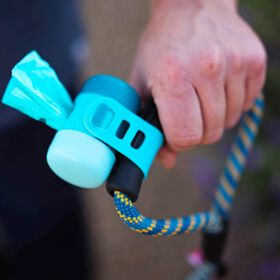 Poop Bag Dispenser with Silicone Strap