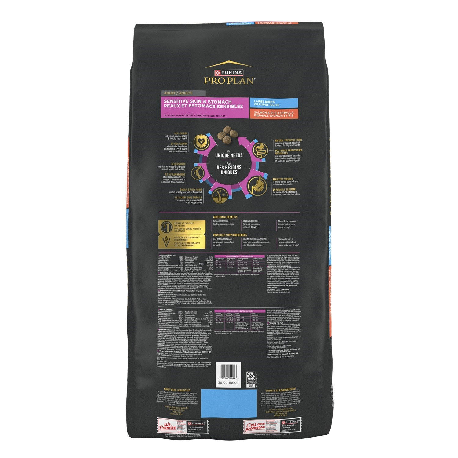 OBT nourriture sèche poisson pour chiens grandes races | 25lbs