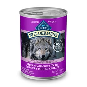 Grain free beef and chicken grill wet food for dog