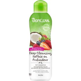 Shampooing nettoyant en profondeur aux baies et &agrave; la noix de coco pour animaux, 591 ml
