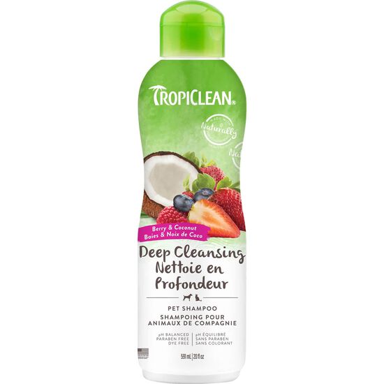 Shampooing nettoyant en profondeur aux baies et &agrave; la noix de coco pour animaux, 591 ml Image NaN