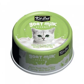 Goat Milk Gourmet White Meat Tuna Flakes & Shrimp Wet Cat Food