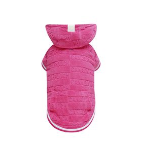 Beach Bum Towel Hoodie Pink, 3XS