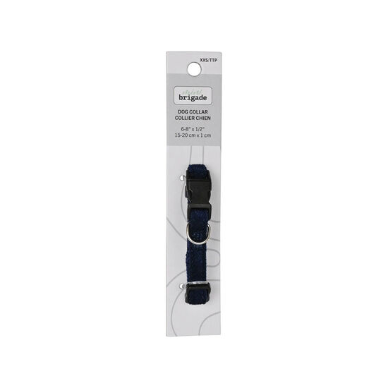 Mini Nylon Collar for Dogs, Navy Blue Image NaN