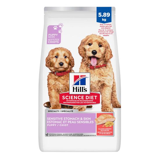 Sensitive Stomach & Skin Salmon and Brown  Rice Dry Food for Puppies, 5.89 kg Image NaN