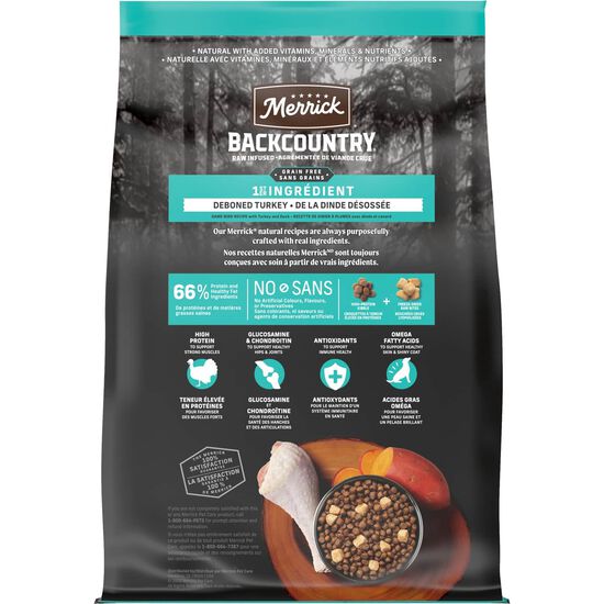 Freeze Dried Backcountry Raw Infused Grain Free Game Bird Recipe Food for Dogs Image NaN