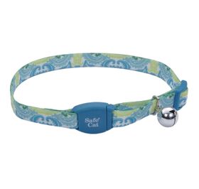 Collier Breakaway ajustable avec boucle magn&eacute;tique pour chats,  Paon Sarcelle