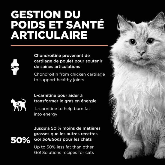 Nourriture sèche au saumon Weight Management + Joint Care pour chats Image NaN