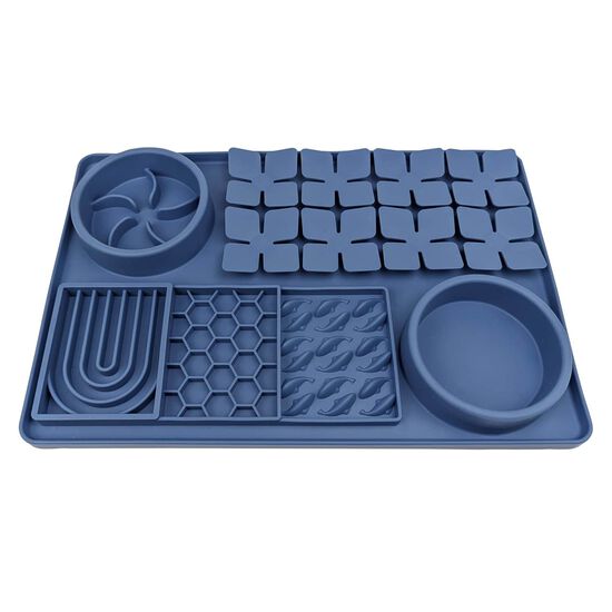 Multi Textured Slow Feeder, Coronet Blue Image NaN