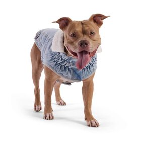 Veste denim Elasto-fit&reg; Nordique pour chiens, D&eacute;lav&eacute; clair