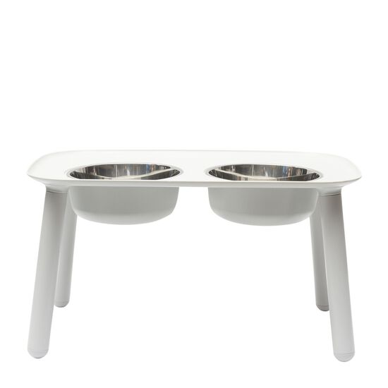 Double Stainless Steel Bowls with Raised Silicone Base Image NaN