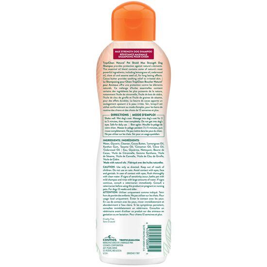 Pet Shield Max Strength Shampoo for Dogs, 591 ml Image NaN
