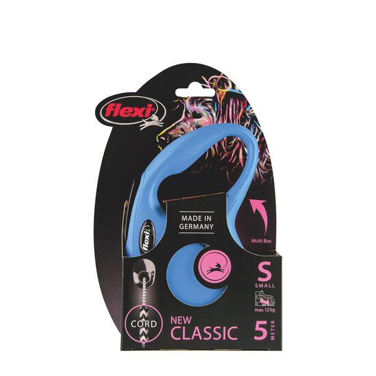 Blue "Classic" cord retractable leash, 5m Image NaN