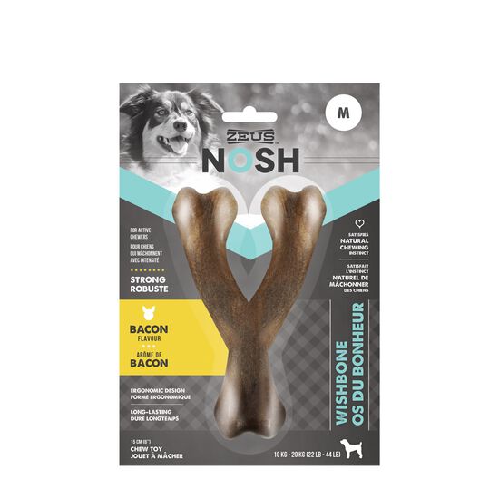 NOSH Wishbone chew toy for dogs, bacon flavour Image NaN