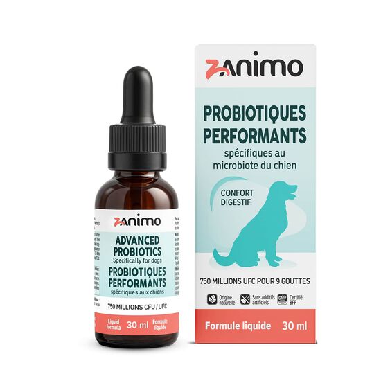 Probiotiques performants sp&eacute;cifiques aux chiens, 30 ml Image NaN