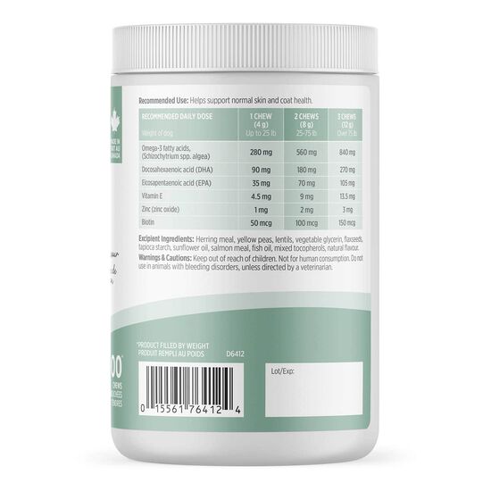 Skin and Coat Supplement for Dogs, 400 g Image NaN