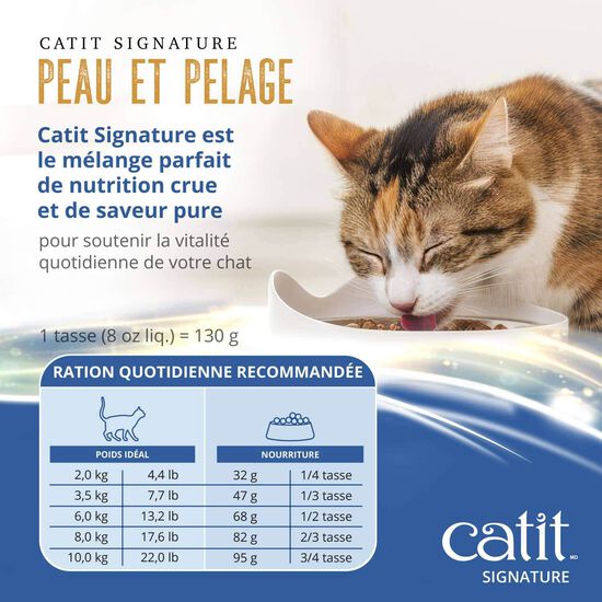 Signature Ocean Fish Freeze-Dried Raw Nutrition Skin & Coat for Adult Cats, 1.8 kg Image NaN