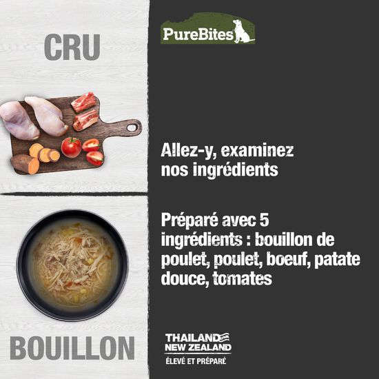 Bouillon de poulet, de bœuf et de légumes Image NaN