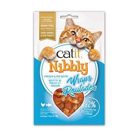 Nibbly Wraps Cat Treats, Chicken & Fish