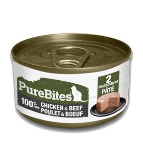 100% chicken and beef wet food for cats