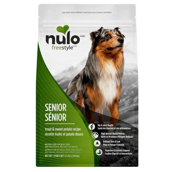 Nourriture s&egrave;che FreeStyle &agrave; la truite et patate douce pour chiens s&eacute;nior, 2,04 kg Image NaN