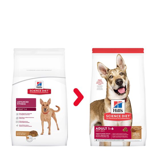 Nourriture s&egrave;che &agrave; la farine d&rsquo;agneau et au riz brun pour chiens adultes, 14,9 kg Image NaN